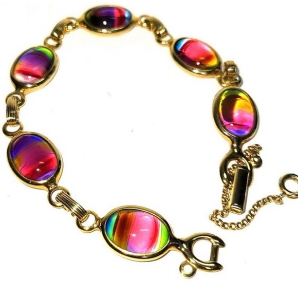 Sarah Coventry Bracelet Glass gold tone & multi colored - Picture 11 of 11